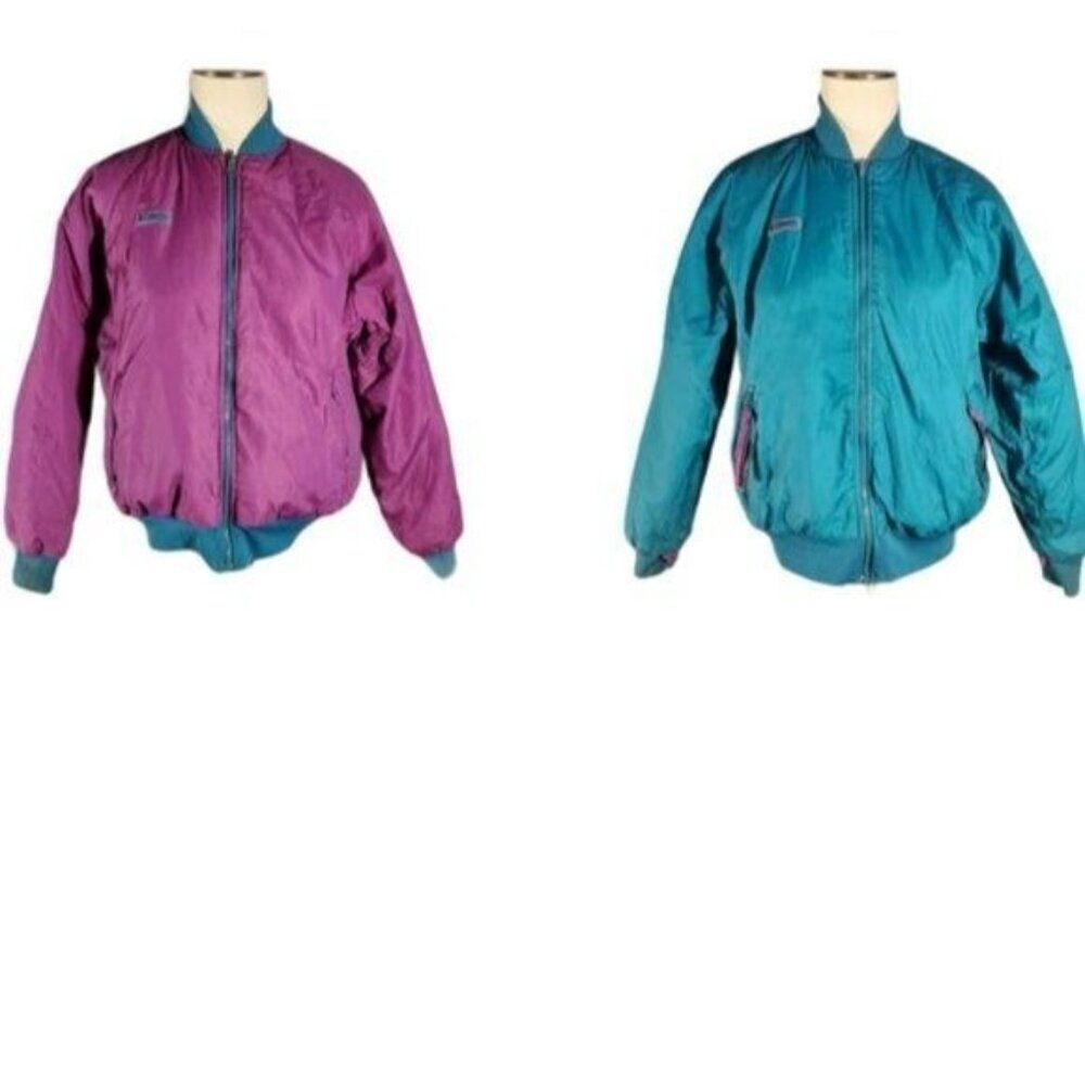 Vintage Columbia Jacket PUFFER COAT Reversible Radial Sleeve WOMEN'S WOMAN'S S - Picture 16 of 16